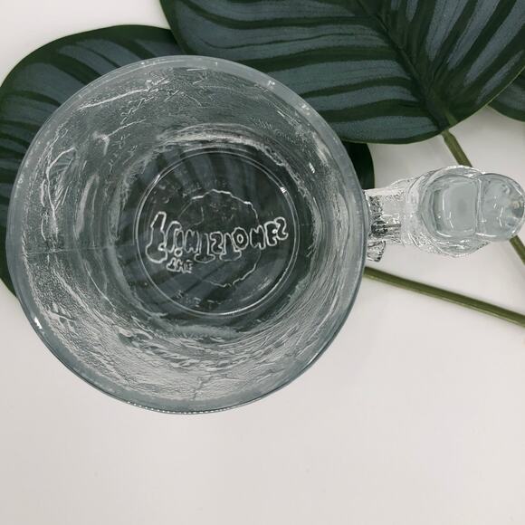 Vintage 93 Flintstones McDonalds Frosted Clear Glass USA Made PreDawn Coffee Mug - Picture 7 of 8